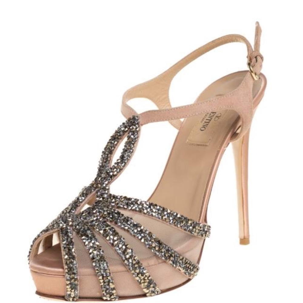 Valentino Women's Tan Strappy Sandals